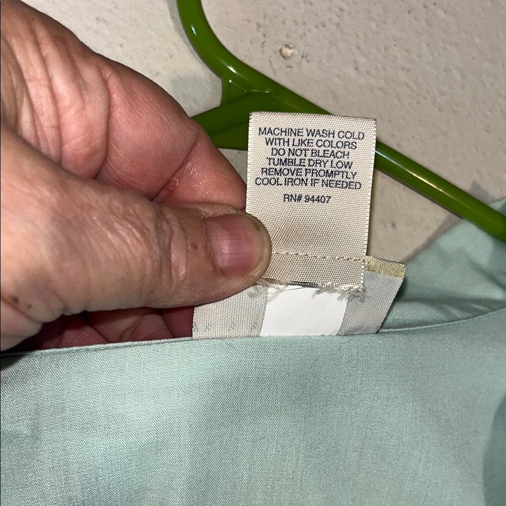 TravelSmith‎ Aqua Women's Button Down Shirt XL - Picture 8 of 8
